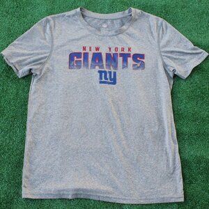 💙❤️New York Giants Youth Heather Gray Performance Dri-Tek Logo t shirt